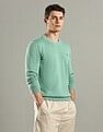 Tommy Hilfiger Solid Regular-Fit Cotton Sweater