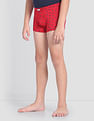 USPA Innerwear Boys Mid Rise Cotton Spandex OKT01 Trunks - Pack Of 2