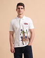 U.S. Polo Assn. Denim Co. Brand Printed Pure Cotton Polo Shirt