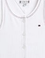 Tommy Hilfiger Kids Girls Texture Slim-Fit Cotton T-Shirt