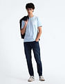 Flying Machine Mid Rise Slash Slim Tapered Jeans