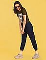 Flying Machine Women High Rise Rinsed Jogger Jeans