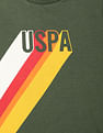 U.S. Polo Assn. Kids Crew Neck Brand Print T-Shirt - Pack Of 2