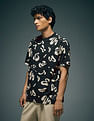 Flying Machine Abstract Printed Relaxed Fit T-Shirt