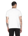 Tommy Hilfiger Men White Slim Fit Applique Flag T-Shirt