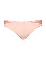 Calvin Klein Underwear Women Light Peach Lace Panel Branded Waistband Bikini Panty