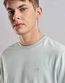 Calvin Klein Jeans Mens Blue Solid T-Shirts