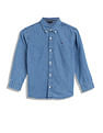Tommy Hilfiger Kids Boys Solid Regular-Fit Cotton Shirt