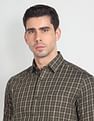 Arrow Sports Cutaway Collar Tartan Check Shirt