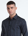 Flying Machine Windowpane Check Slim Fit Shirt