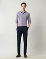 Arrow Newyork Pinstriped Slim Fit Shirt