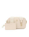 Tommy Hilfiger Textured Cream PU Sling Bag