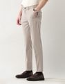 Arrow Newyork Mid Rise Solid Slim Fit Trousers