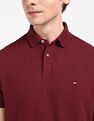 Tommy Hilfiger Solid Regular-Fit Cotton Polo T-Shirt
