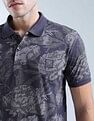 Flying Machine Floral Printed Digitopia Polo Shirt