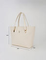 Tommy Hilfiger Logo White Pu Handbag