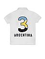 U.S. Polo Assn. Kids Argentina Applique Pure Cotton Polo Shirt