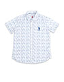 U.S. Polo Assn. Kids Boys Regular Fit Abstract Printed Shirt