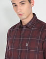 U.S. Polo Assn. Denim Co. Plaid Check Dobby Cotton Casual Shirt