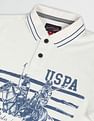 U.S. Polo Assn. Denim Co. Brand Print Pique Polo Shirt