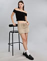 Tommy Hilfiger Regular-Fit Cotton Off-Shoulder Neck Crop Tops