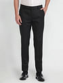 Arrow Hudson Tailored Fit Dobby Formal Trousers