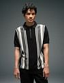 Flying Machine Vertical Striped Digitopia Polo Shirt