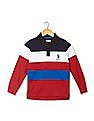 U.S. Polo Assn. Kids Boys Long Sleeve Colour Block Polo Shirt