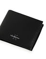 Calvin Klein Solid Leather Monogram Wallet