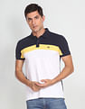 Arrow Sports Colour Block Cotton Polo Shirt