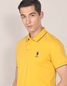 U.S. Polo Assn. Tipped Collar Solid Polo Shirt