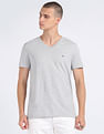 Tommy Hilfiger Pure Cotton Essential Logo V-Neck T-Shirt
