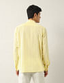 Arrow Sport Textured Regular Fit Mandarin Shirt