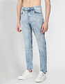 Flying Machine Acid Wash Slash Slim Tapered Fit Jeans