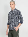 Flying Machine Floral Print Cotton Shirt