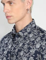 Flying Machine Floral Print Cotton Shirt