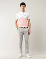 Arrow Sport Slim Fit Textured Trousers