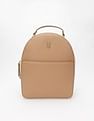 Tommy Hilfiger Colorblock Beige Cotton Backpack