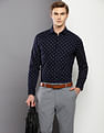 Calvin Klein Logo Print Slim Shirt