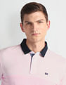 Arrow Sports Colour Block Contrast Collar Polo Shirt