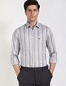 Tommy Hilfiger Striped Regular-Fit Cotton Shirt