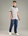 Tommy Hilfiger Solid Regular Fit Cotton Polo T-Shirt