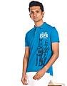 U.S. Polo Assn. Denim Co. Brand Print Pique Polo Shirt