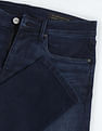 Flying Machine Mid Rise Slash Slim Tapered Jeans