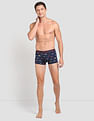 USPA Innerwear All Over Print Ribbed Jersey I616 Trunks - Pack Of 1