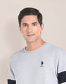 U.S. Polo Assn. Heathered Panelled Sleeve Sweatshirt