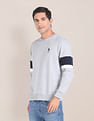 U.S. Polo Assn. Heathered Panelled Sleeve Sweatshirt