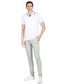 AD by Arvind Modern Slim Fit Smart Flex Chinos