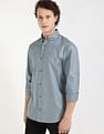 Calvin Klein Jeans Striped Regular-Fit Oxford Woven Shirt