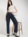 Calvin Klein Jeans Womens Mid Rise Straight Jeans